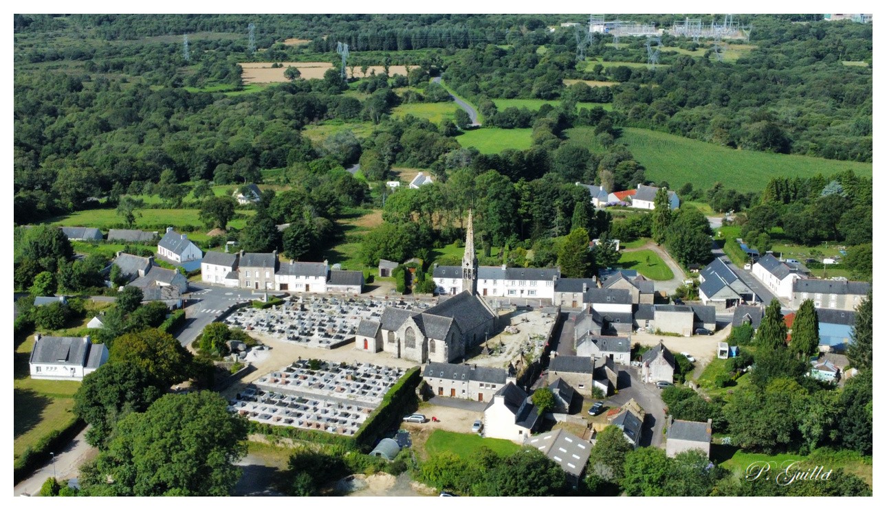 Vue aérienne église