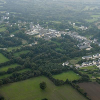 Vue aérienne du bourg depuis le nord-est