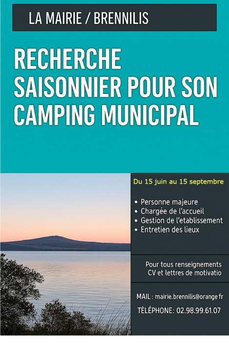 Annonce saisonnier 2025 2