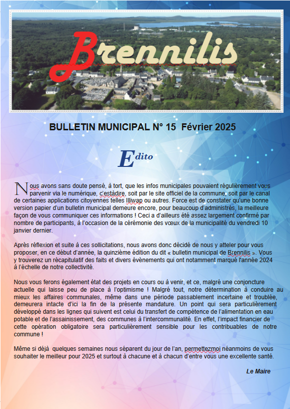 Page entete bulletin 2025